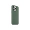 Husa din silicon compatibila cu iPhone 13 cu protectie la camera,silk touch, interior din catifea, Verde inchis