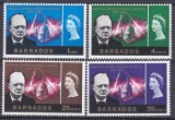 DB1 Barbados 1966 Curchill 4 v. MNH