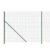 Gard plasa de sarma cu bordura, verde, 2,2x25 m GartenMobel Dekor, vidaXL