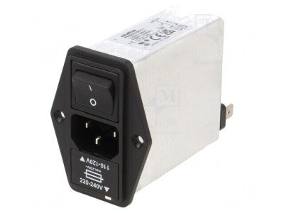 Conector Alimentare AC Soclu Tată 6A 250VAC C14 foto