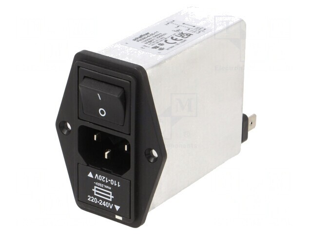 Conector Alimentare AC Soclu Tată 6A 250VAC C14