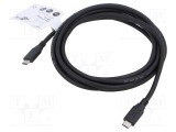Cablu USB 3.2 USB C 3m Goobay 10Gbps negru