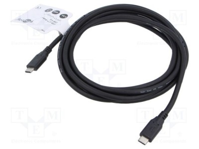 Cablu USB 3.2 USB C 3m Goobay 10Gbps negru foto