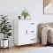 vidaXL Servantă, alb, 69,5x34x90 cm, lemn compozit 827908