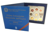 ITALIA 2002 Set euro monetarie BU/folder, Europa