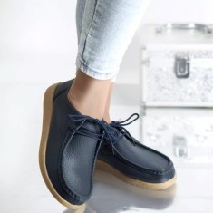 Pantofi casual lucy navy piele naturala, 39