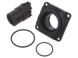 Conector circular 400V 5 pini 20A IP65 soclu mamă