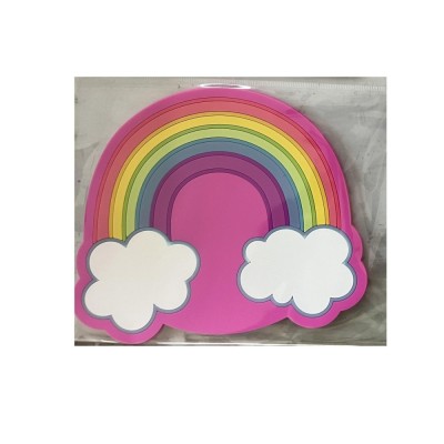 Suport pentru Pahar, Cyrax, Model Curcubeu, din PVC, 18.5 x 18.5 cm, Rezistent la Caldura, Multicolor foto
