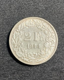 Moneda 2 franci 1944 Elveția argint, Europa