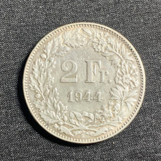 Moneda 2 franci 1944 Elveția argint