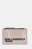 Karl Lagerfeld Jeans portofel femei, culoarea bej, A1W30251