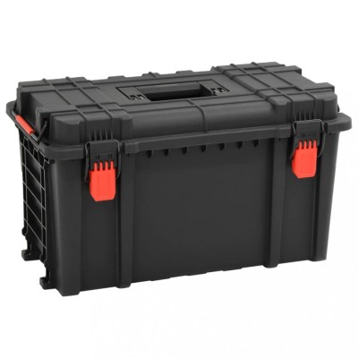 vidaXL Carcasă de transport portabilă, negru, 57x35x32,5 cm, PP foto