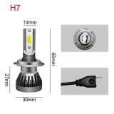 Set 2 LED-uri H7 Mini pentru far masina, 6000k 12V 36W 8000LM&nbsp;
