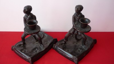 SFESNIC LUMANARE ALAMA-BRONZ, LOT 2 BUC. foto