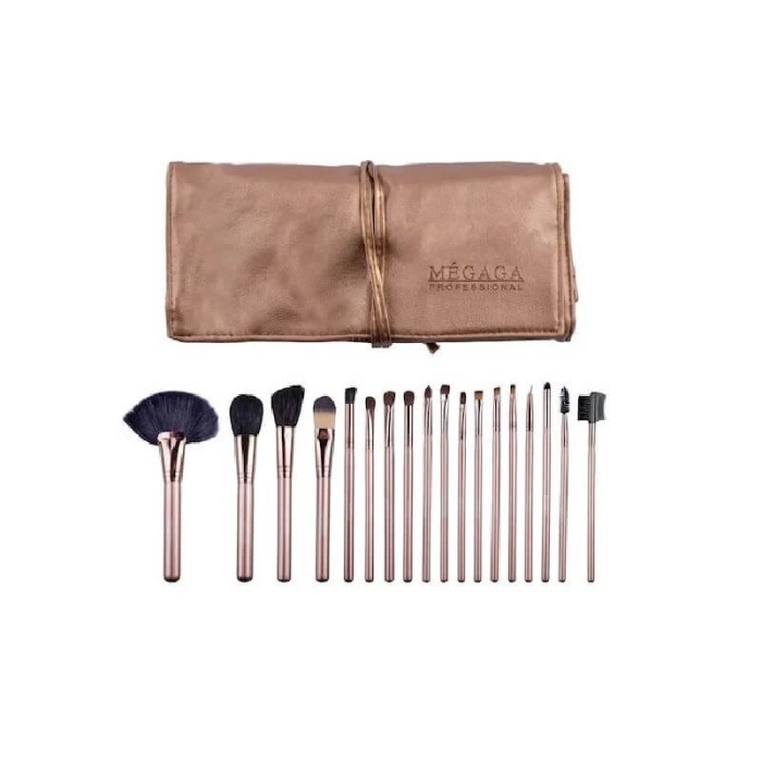 Pensule machiaj Gold 18 buc
