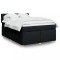 vidaXL Pat box spring cu saltea, negru, 140x190 cm, textil 3288970