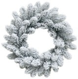 Coronita de Craciun naturala cu efect nins, MagicHome, 45 cm