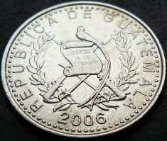 Moneda exotica 10 CENTAVOS - GUATEMALA, anul 2006 * cod 2602 = A.UNC