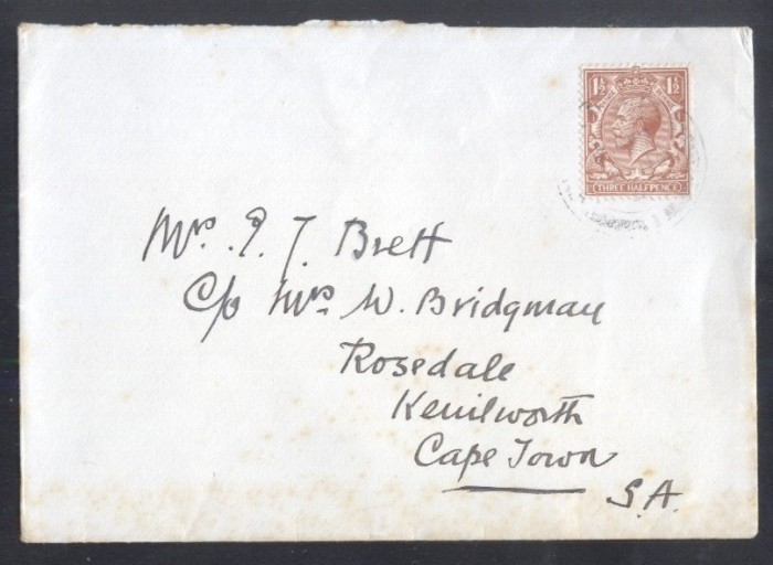 Great Britain - Postal History Rare King George Cover D.436