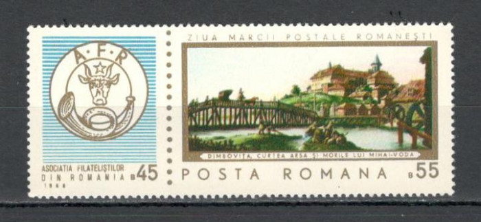 Romania.1968 Ziua marcii postale-Pictura TR.261