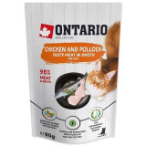 Ontario Cat cu pui și pește cod 80 g