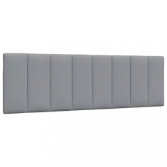 vidaXL Pernă tăblie de pat, Hanko, gri deschis, 160 cm, material textil 4019170