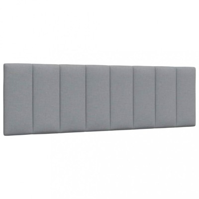 vidaXL Pernă tăblie de pat, gri deschis, 160 cm, material textil 4019170 foto
