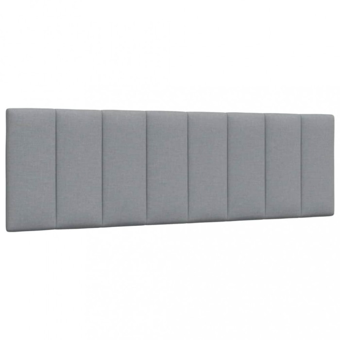 vidaXL Pernă tăblie de pat, gri deschis, 160 cm, material textil 4019170