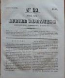 Cumpara ieftin Curier romanesc , gazeta politica , comerciala si literara , nr. 21 din 1844