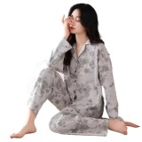 Cumpara ieftin Pijama dama "Warm Love" din doua piese, PJ037, Gri