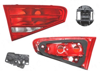 Stop spate lampa Audi A4/S4 (B8), 11.2011-12.2015 Model Sedan, spate, Stanga, partea interioara; P21W+W16W; cu suport becuri, HELLA foto