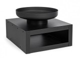 Cumpara ieftin Vatra de foc fier negru Efesto 70x70x38 cm