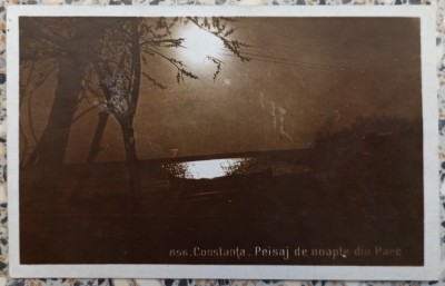 Constanta, peisaj de noapte din parc// CP foto
