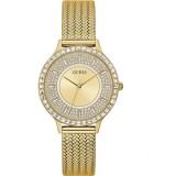 Cumpara ieftin Ceas Dama Guess Soiree GW0402L2 Auriu, Bratara Otel Inoxidabil, Rezistent Apa 30m, Analogic, 38mm