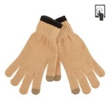 Manusi Tricotate Bej pentru Ecran Tactil &ndash; Accesorii de Iarnă, CMCLASS