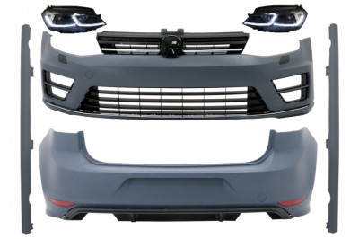 Pachet Exterior cu Faruri Bi-Xenon Look G7.5 Look LED Semnal Dinamic VW Golf 7 VII (11/2012-07/2017) R Design Performance AutoTuning foto