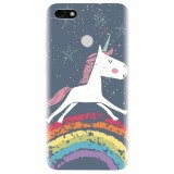 Husa silicon pentru Huawei Y6 Pro 2017, Unicorn Rainbow