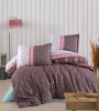 Lenjerie de pat din bumbac 100%, Clasy, pentru pat dublu, model Izgi