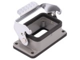 Carcasă HDC D6B pentru conectori cu clichet - IP65, gri