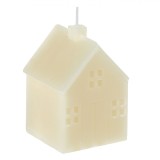 Lum&acirc;nare Decorativă 3D, Formă Casă, Culoare Ecru, Dimensiuni 5.5x5.5x8cm, Parafină, Oem