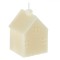 Lum&acirc;nare Decorativă 3D, Formă Casă, Culoare Ecru, Dimensiuni 5.5x5.5x8cm, Parafină