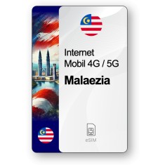 eSIM Internet Malaezia, valabil 7 zile, trafic 1 GB, Standard