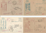 Rom&acirc;nia, lot 4 cărţi poştale circulate, aerofilatelie 11