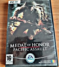PC-DVD ROM Medal of Honor Pacific Assault-EA Games Shooter Pearl Harbor sau Guadalcanal locuri unde sa c&acirc;știgi sau să mori
