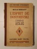 Nicolas Berdiaeff / Berdiaev - L&#039;esprit de Dostoievski (1929)