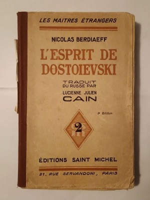 Nicolas Berdiaeff / Berdiaev - L&amp;#039;esprit de Dostoievski (1929) foto