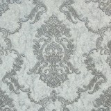 Cumpara ieftin Tapet clasic, baroc, gri, argintiu, cu sclipici fin, 2230400-22