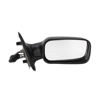 Oglinda exterioara Fiat Punto I (176) 10.1993-09.1999 partea dreapta Best Auto Vest crom convex carcasa neagra reglare manuala prin cablu fara incalz foto