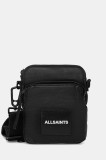 AllSaints borsetă de piele FALCON culoarea negru, M165XB