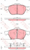 Set placute frana,frana disc TOYOTA AVENSIS Station Wagon (T22) (1997 - 2003) TRW GDB3335